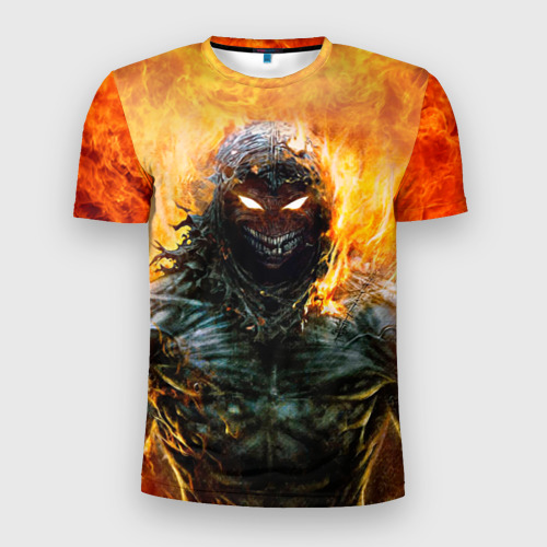 Мужская приталенная футболка с принтом Disturbed 7, вид спереди №1