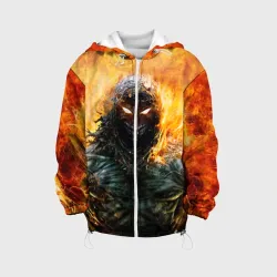Детская куртка 3D Disturbed guy in fire