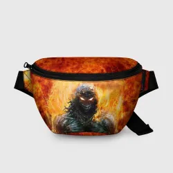 Поясная сумка 3D Disturbed guy in fire