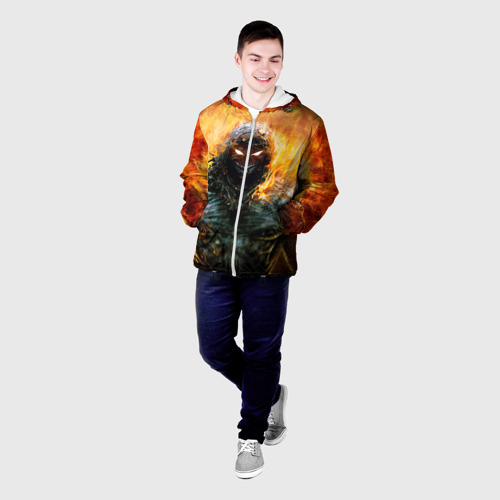 Мужская куртка 3D Disturbed 7, цвет 3D печать - фото 3