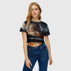 Женская футболка Crop-top 3D Disturbed 8 - фото 2