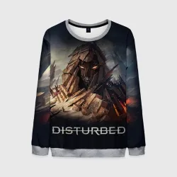 Мужской свитшот 3D Disturbed guy mountain