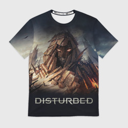 Мужская футболка 3D Disturbed guy mountain