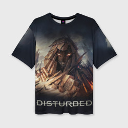 Женская футболка oversize 3D Disturbed 8
