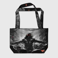 Пляжная сумка 3D Disturbed guy dark