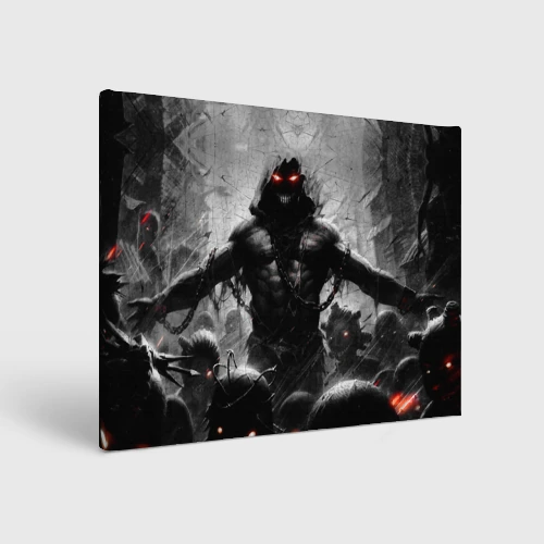 Холст прямоугольный Disturbed guy dark