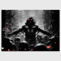 Поздравительная открытка Disturbed guy dark