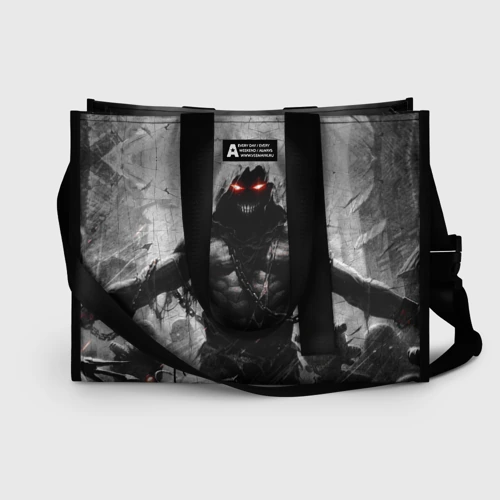 Сумка-шоппер 3D Disturbed guy dark