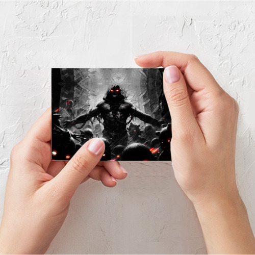 Поздравительная открытка Disturbed 9, цвет белый - фото 3