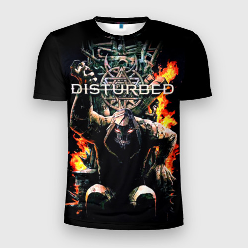 Мужская футболка 3D Slim Disturbed 11, цвет 3D печать