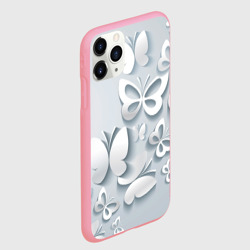 Чехол для iPhone 11 Pro Max матовый Белоснежные бабочки - фото 2