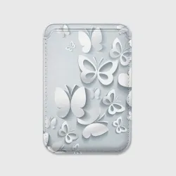 Картхолдер Magsafe магнитный Белоснежные бабочки