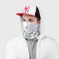 Бандана-труба 3D Белоснежные бабочки - фото 2