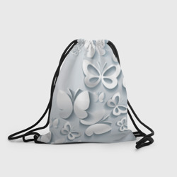 Рюкзак-мешок 3D Белоснежные бабочки