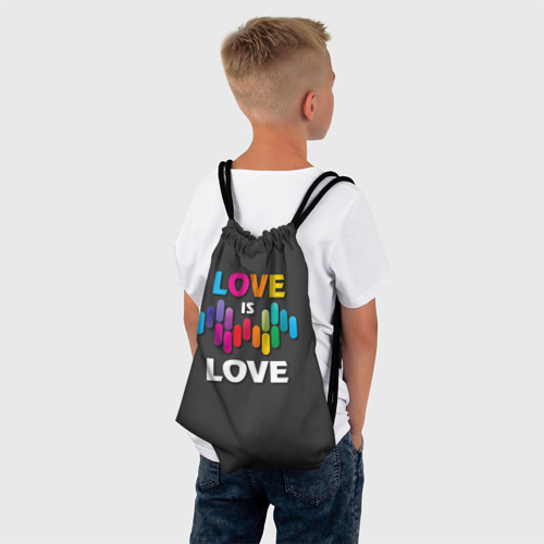 Рюкзак-мешок 3D Love is love - фото 4