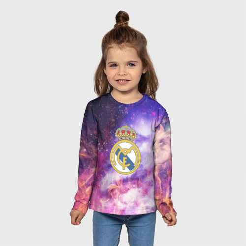 Детский лонгслив 3D Реал Мадрид, цвет 3D печать - фото 5