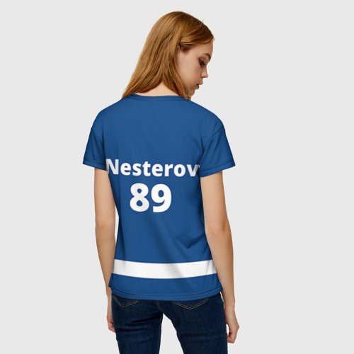 Женская футболка 3D с принтом Tampa Bay Nesterov, вид сзади #2