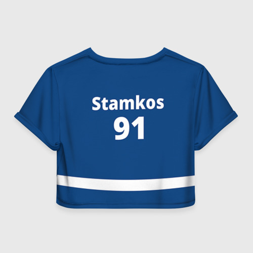 Женская футболка Crop-top 3D Tampa Bay Stamkos, цвет 3D печать - фото 2