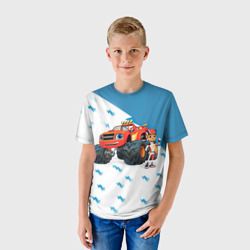 Детская футболка 3D Вспыш и чудо-машинки - фото 2