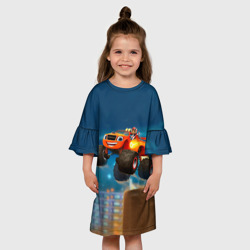 Детское платье 3D Вспыш и чудо-машинки - фото 2