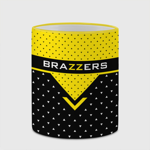 Кружка с полной запечаткой Brazzers, цвет Кант желтый - фото 4