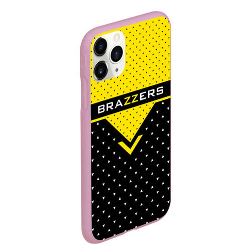 Чехол для iPhone 11 Pro Max матовый Brazzers, цвет розовый - фото 3