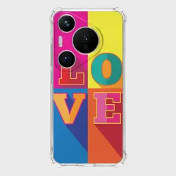 Чехол для Huawei Pura 70 Pro Love three-dimensional letters
