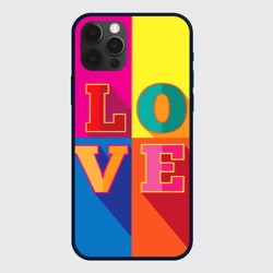 Чехол для iPhone 12 Pro Love three-dimensional letters