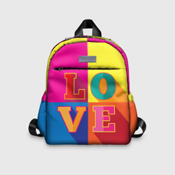 Детский рюкзак 3D Love three-dimensional letters