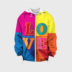 Детская куртка 3D Love three-dimensional letters