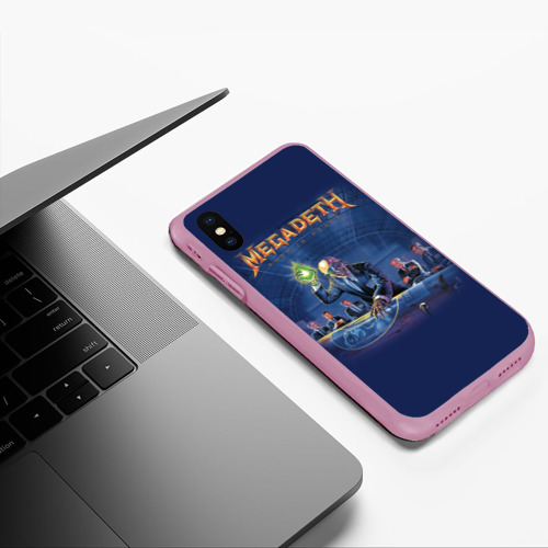 Чехол для iPhone XS Max матовый Rust In Peace, цвет розовый - фото 5