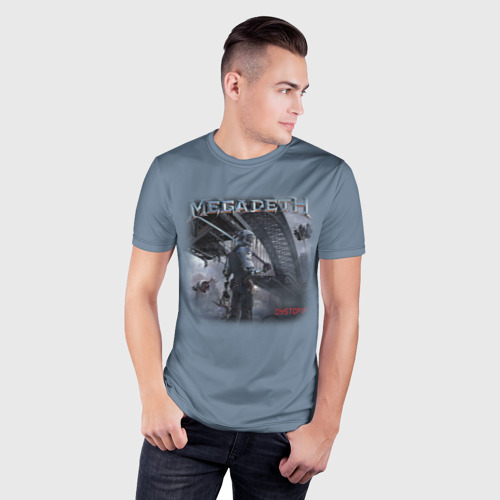 Мужская футболка 3D Slim Dystopia, цвет 3D печать - фото 3