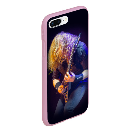 Чехол для iPhone 7Plus/8 Plus матовый Dave Mustaine, цвет розовый - фото 3