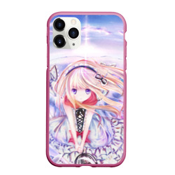 Чехол для iPhone 11 Pro матовый Anime angel in clouds