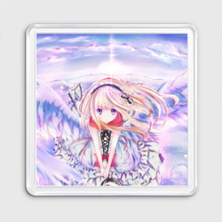 Магнит 55*55 Anime angel in clouds