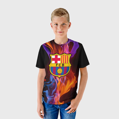 Детская футболка 3D Барселона, цвет 3D печать - фото 3