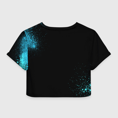 Женская футболка Crop-top 3D Cs:go - Cloud 9 Black collection, цвет 3D печать - фото 2