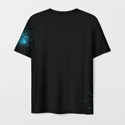 Мужская футболка 3D с принтом Cs:go - Cloud 9 (Black collection), вид сзади #1