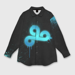 Мужская рубашка oversize 3D Cs:go - Cloud 9 Black collection