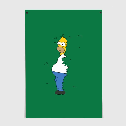 Постер Homer in the trees meme