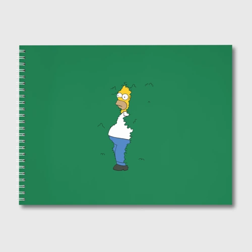 Альбом для рисования Homer in the trees meme