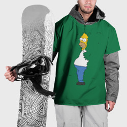Накидка на куртку 3D Homer in the trees meme