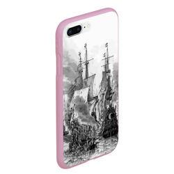 Чехол для iPhone 7Plus/8 Plus матовый Морской бой - фото 2