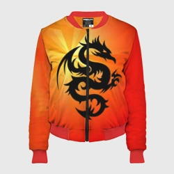 Женский бомбер 3D Дракон