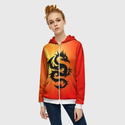 Женская толстовка 3D на молнии Дракон - фото 2