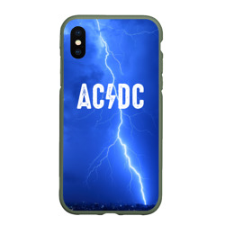 Чехол для iPhone XS Max матовый AC/DC