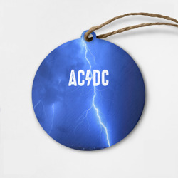 Деревянная игрушка круг AC/DC