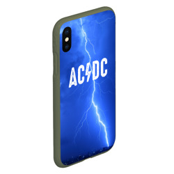 Чехол для iPhone XS Max матовый AC/DC - фото 2