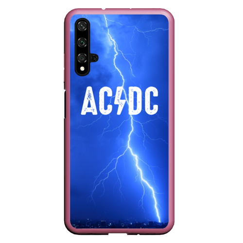 Чехол для Honor 20 AC/DC, цвет малиновый