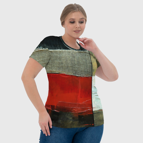 Женская футболка 3D Абстрактное искусство, цвет 3D печать - фото 6